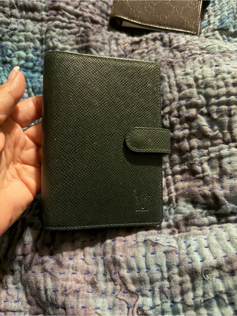 Louis Vuitton green datebook :planner/Organizer